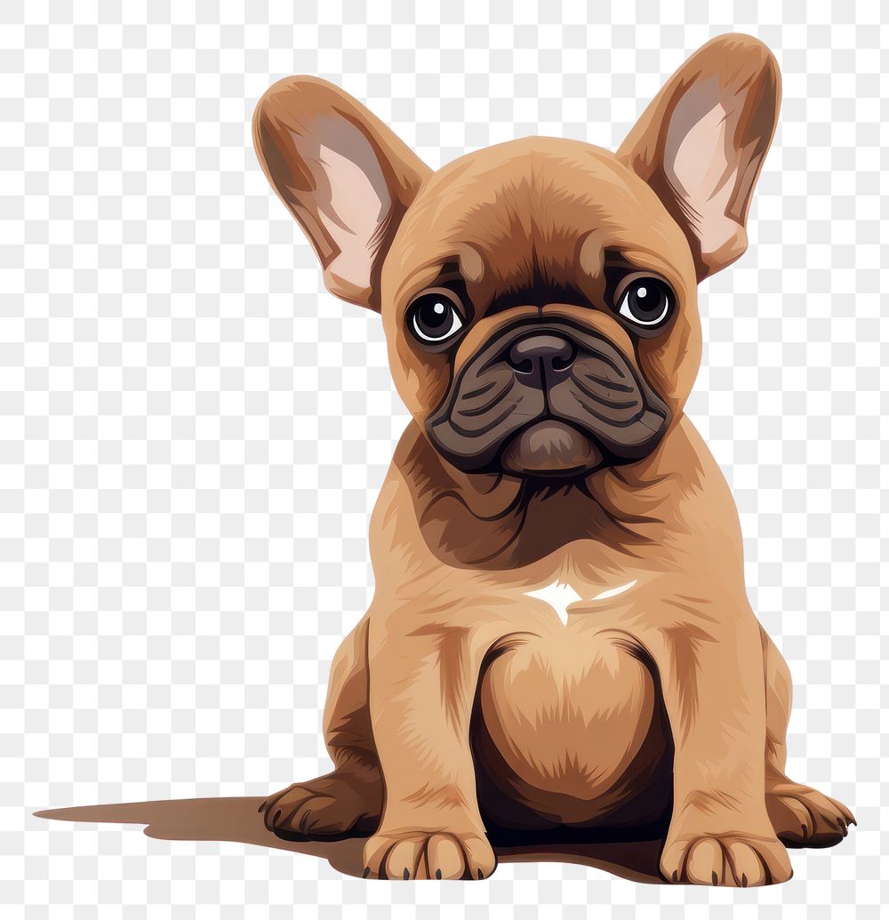 PNG Bulldog puppy animal mammal transparent background