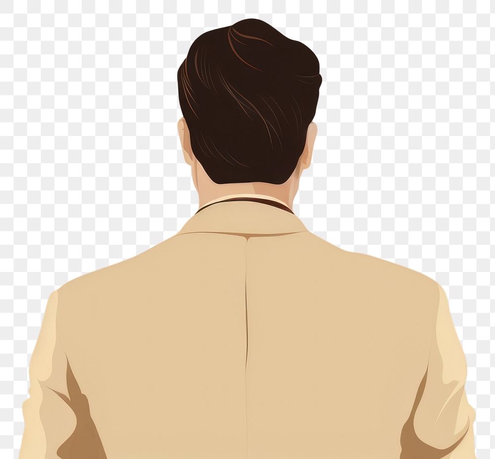 PNG Adult back portrait standing. 