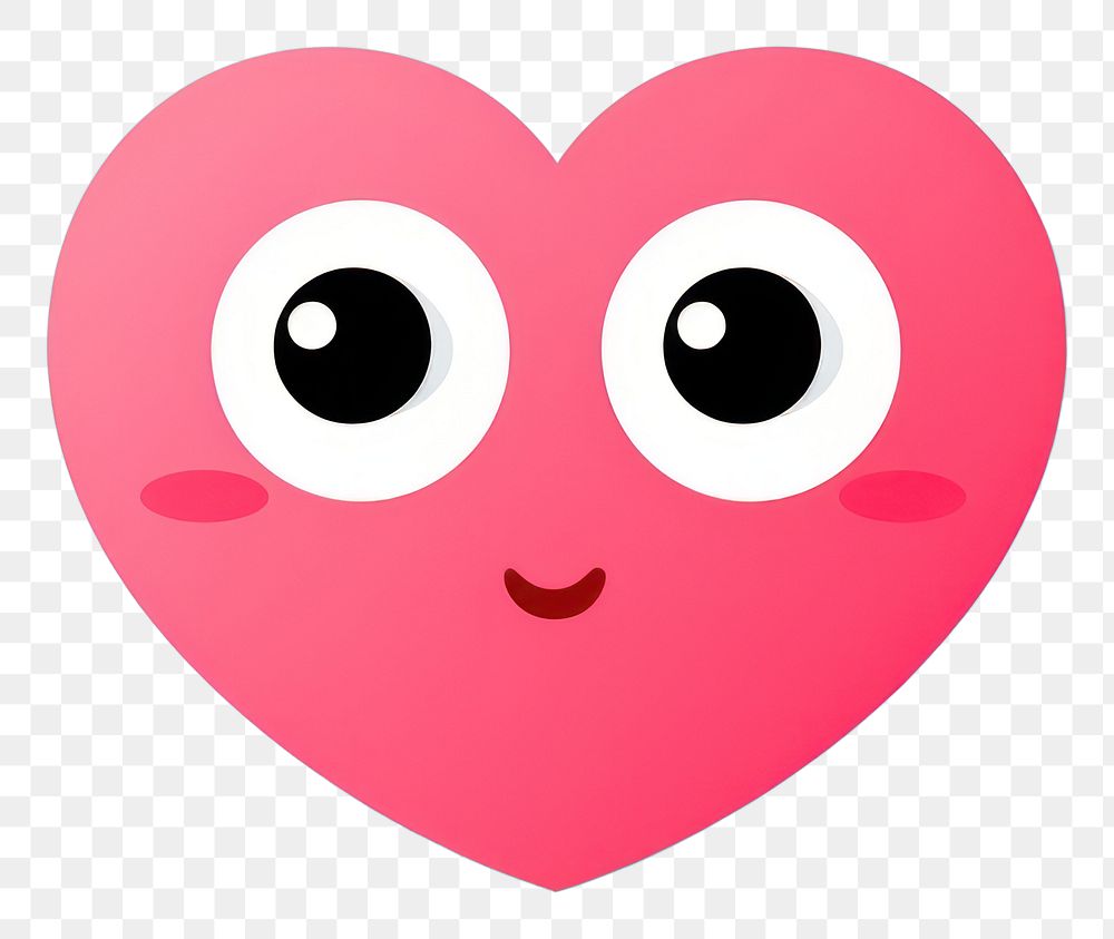 PNG Emoticon symbol shape heart. AI generated Image by rawpixel.