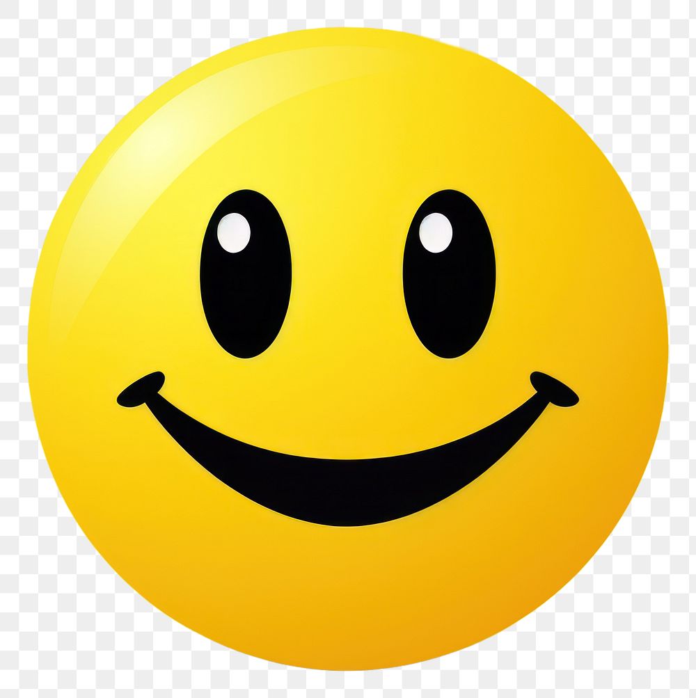 PNG Emoticon face anthropomorphic happiness. AI generated Image by rawpixel.