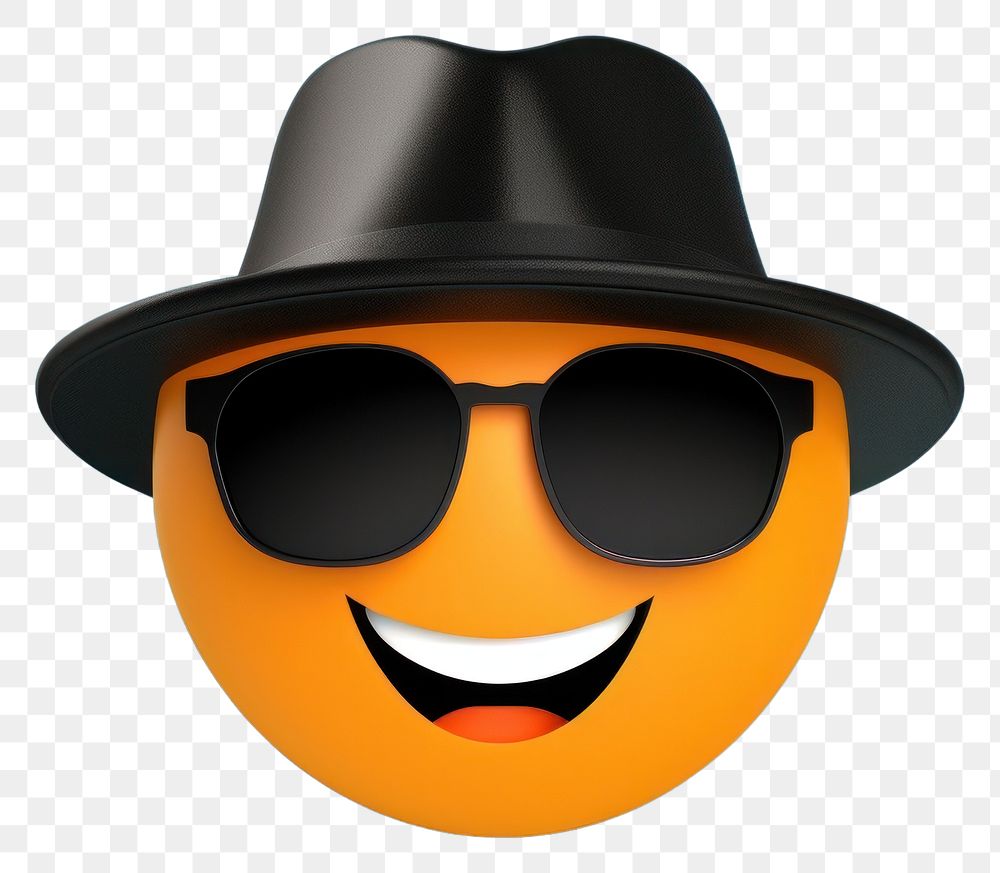 PNG Sunglasses emoticon hat anthropomorphic. AI generated Image by rawpixel.