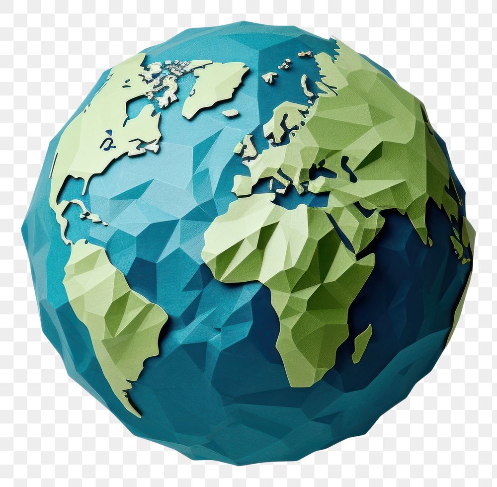 PNG Planet sphere globe paper transparent background
