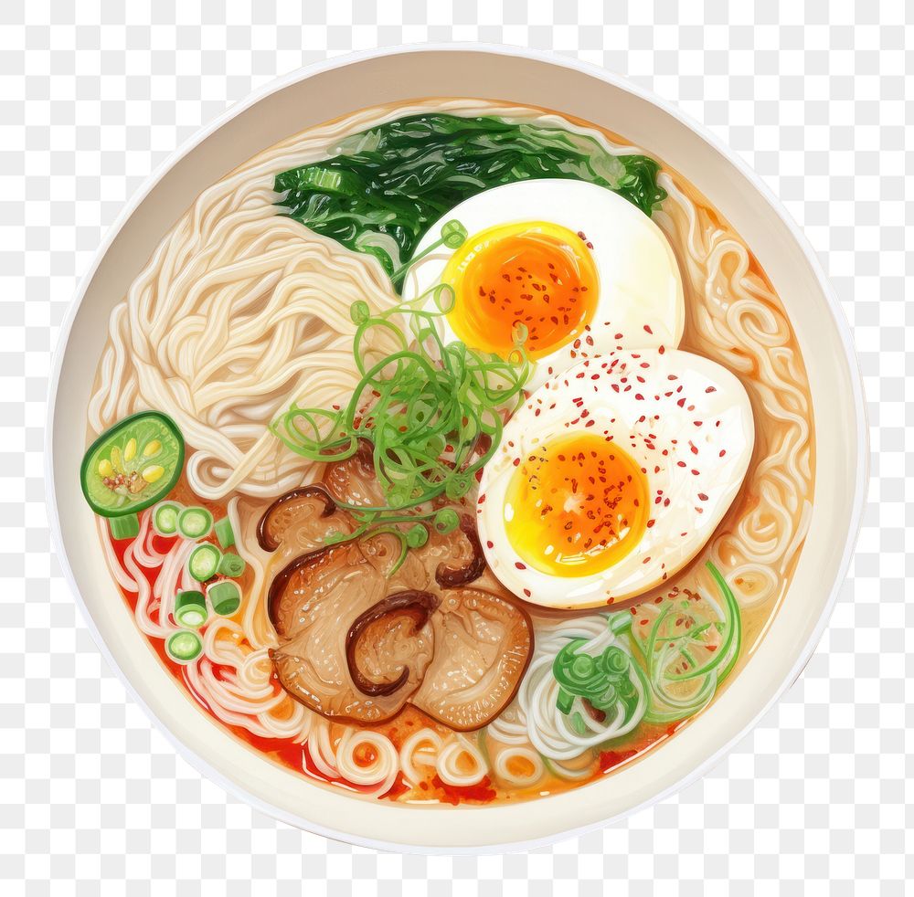 PNG Ramen plate food meal. AI generated Image by rawpixel.