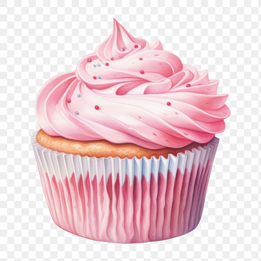 Cupcake dessert icing cream. AI generated Image by rawpixel.