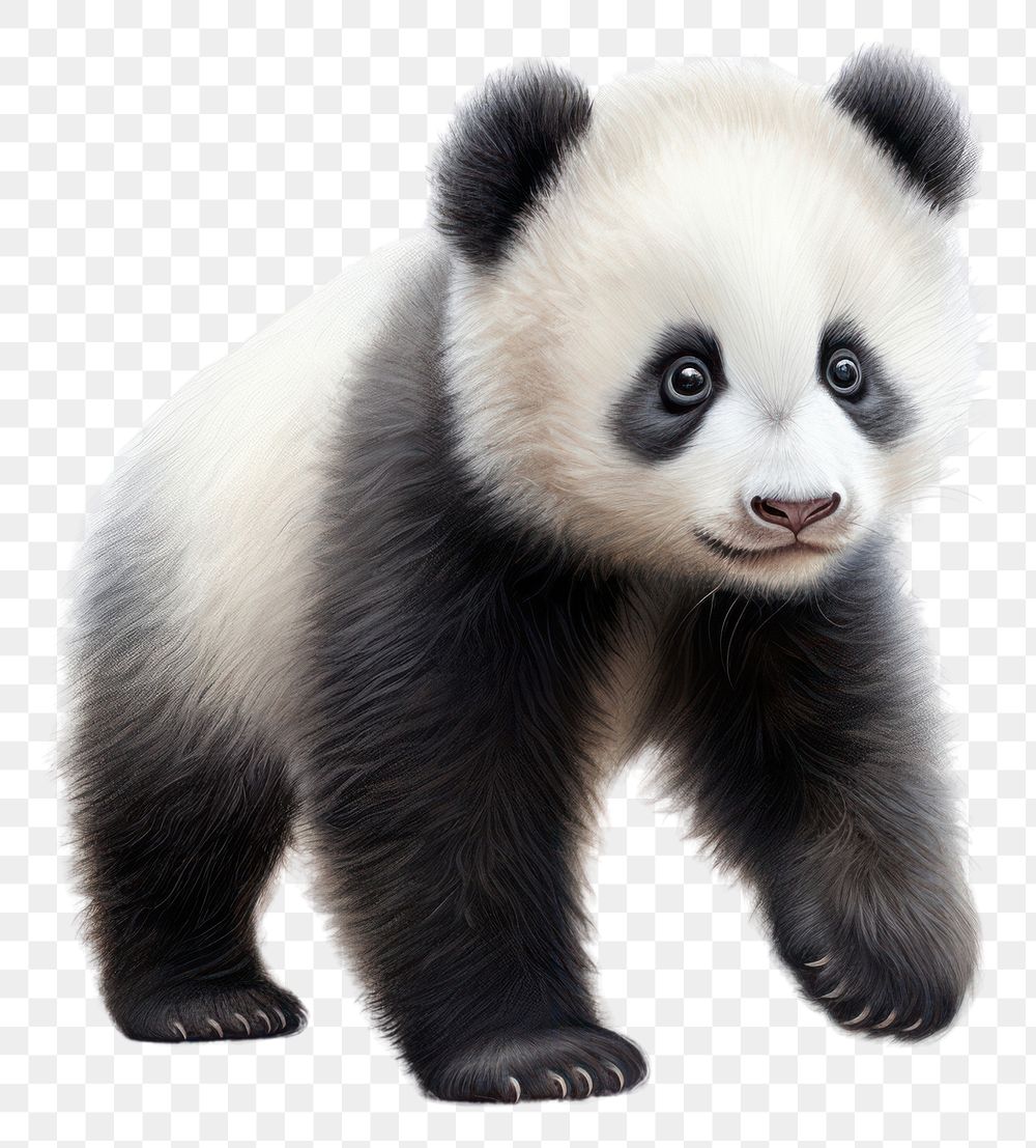 PNG Wildlife animal mammal panda transparent background