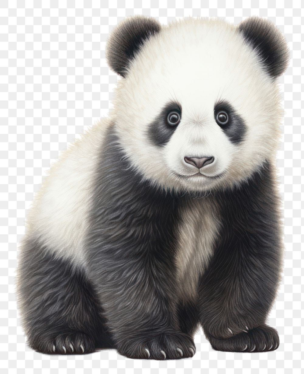 PNG Wildlife animal mammal panda transparent background