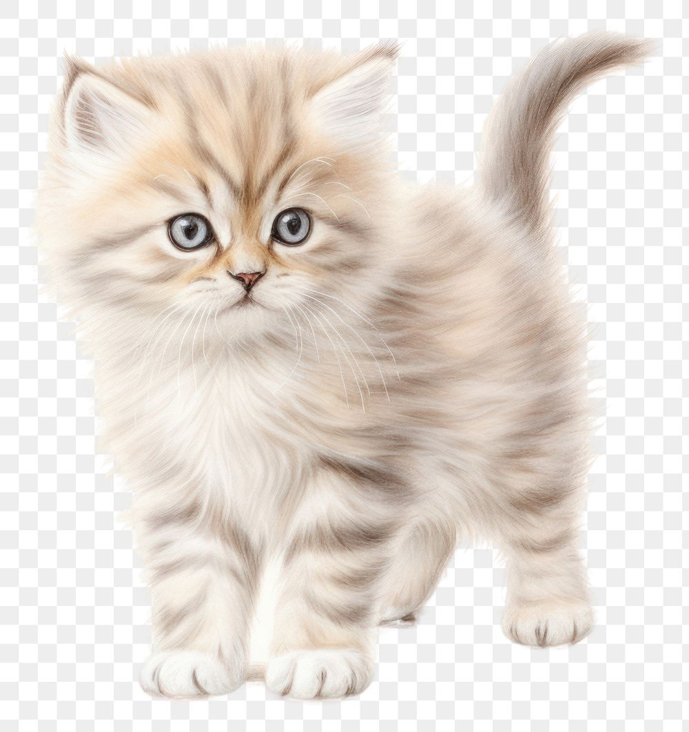 PNG Mammal animal kitten cute transparent background