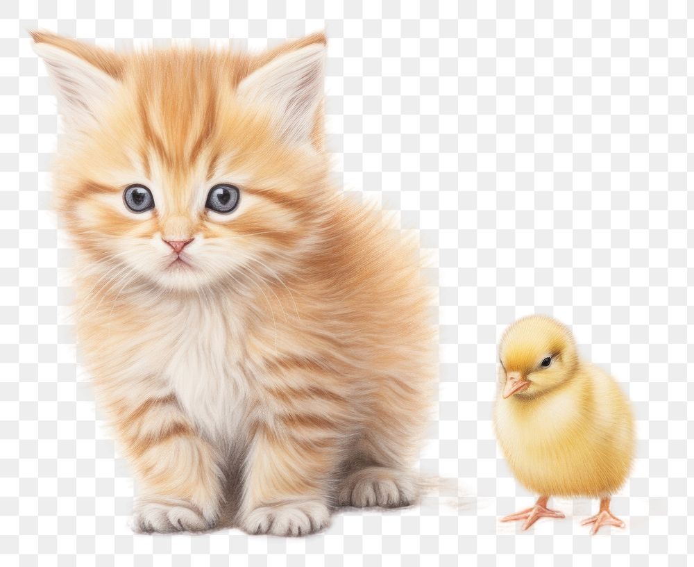 PNG Kitten animal mammal bird transparent background