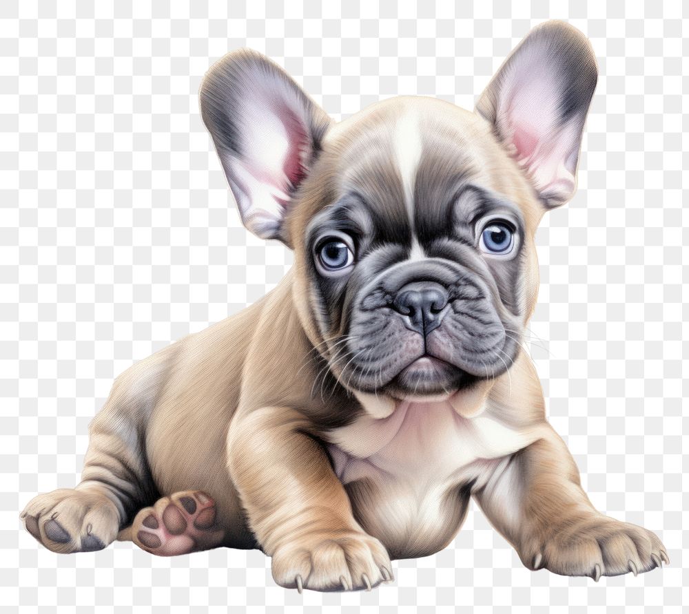 PNG Bulldog animal mammal puppy transparent background