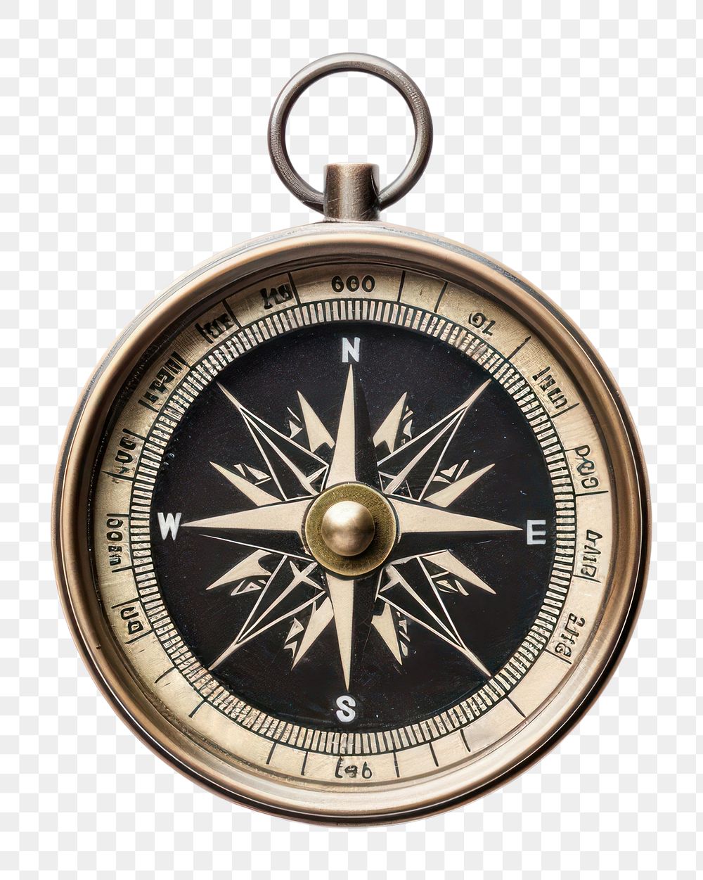 PNG Jewelry compass locket transparent background