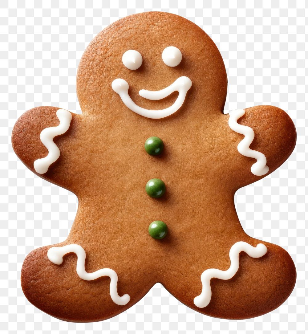 PNG Gingerbread cookie christmas food. AI generated Image by rawpixel.
