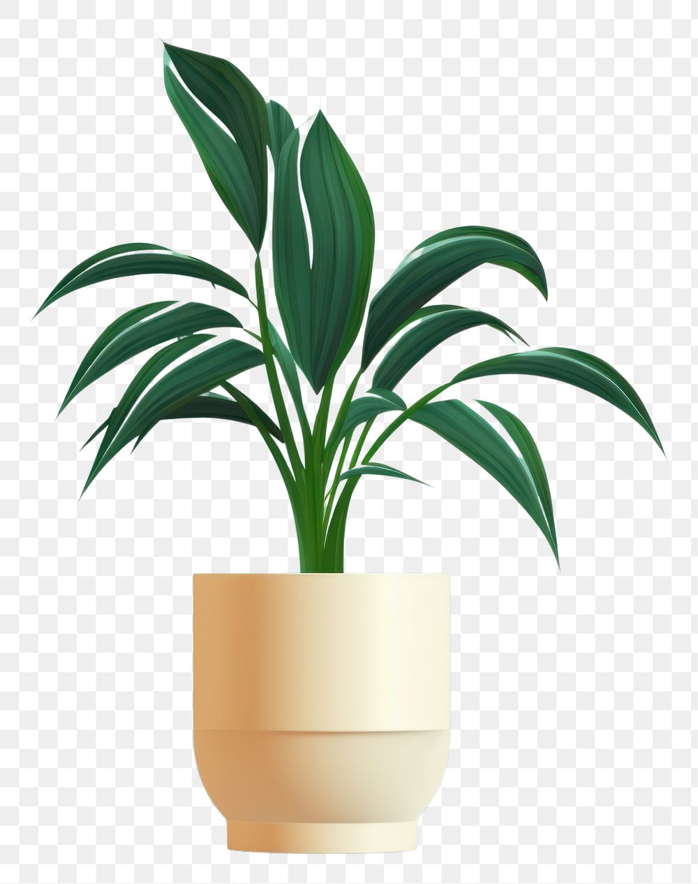 PNG Plant vase leaf houseplant transparent background