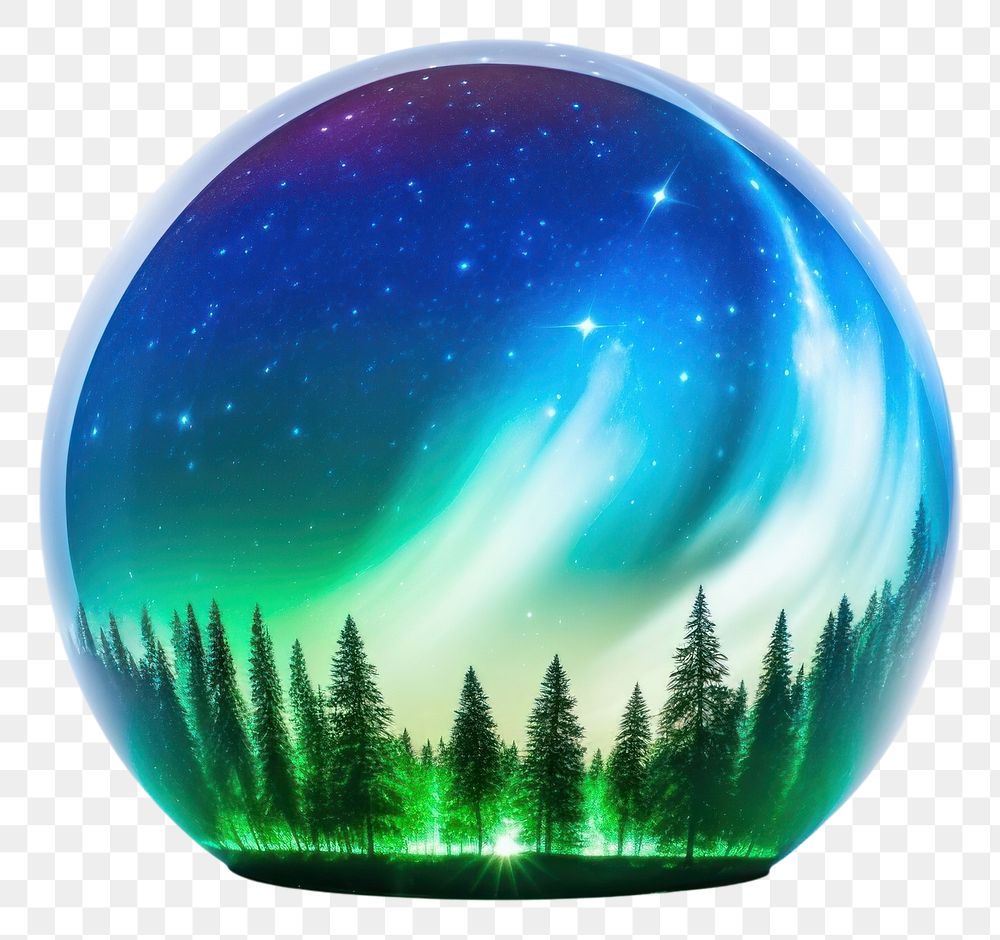 PNG Sphere nature light night. AI generated Image by rawpixel.