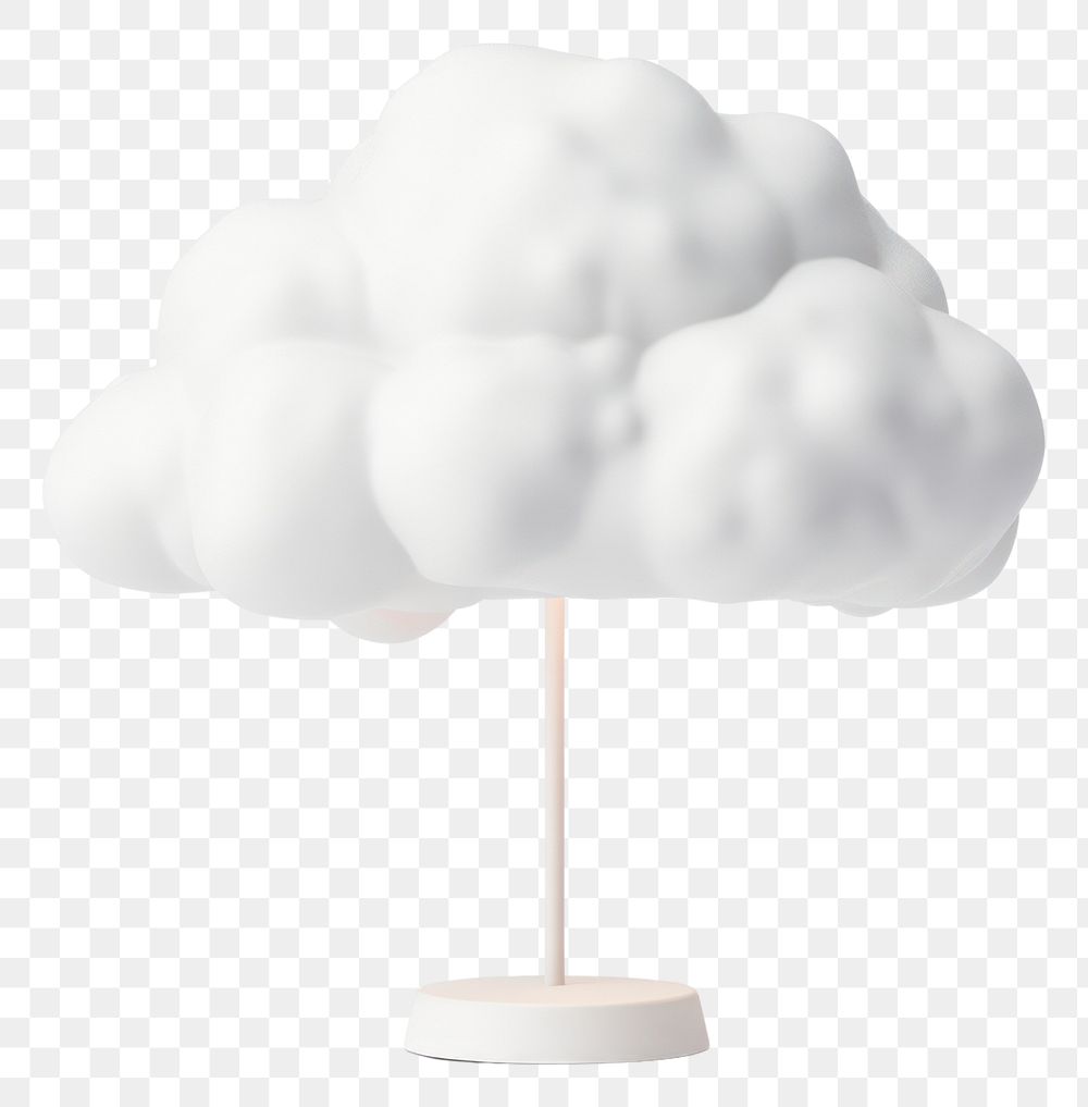 PNG Lamp cloud white white background. AI generated Image by rawpixel.