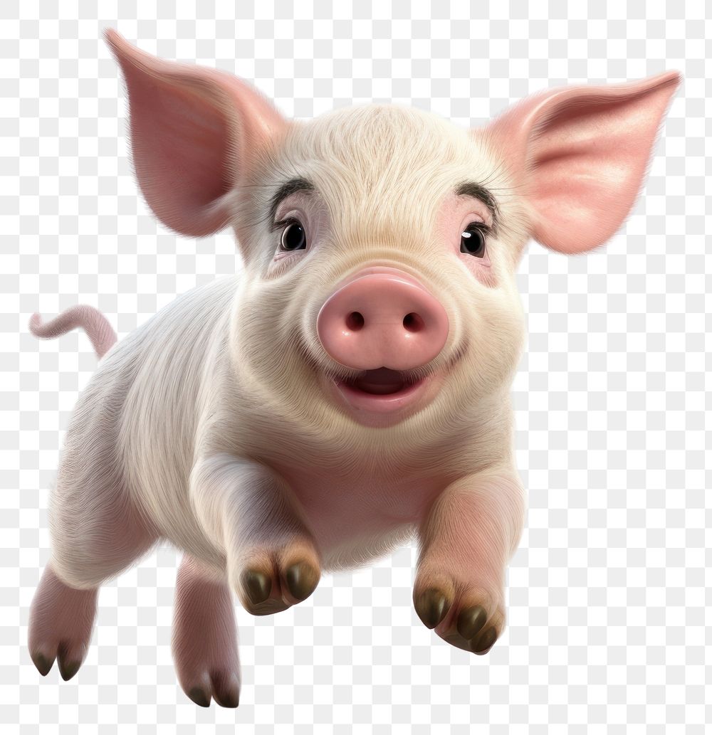 PNG Pig mammal animal cute. AI generated Image by rawpixel.