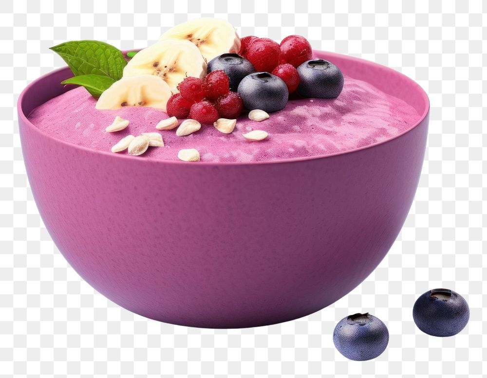 PNG Food bowl blueberry dessert. AI generated Image by rawpixel.
