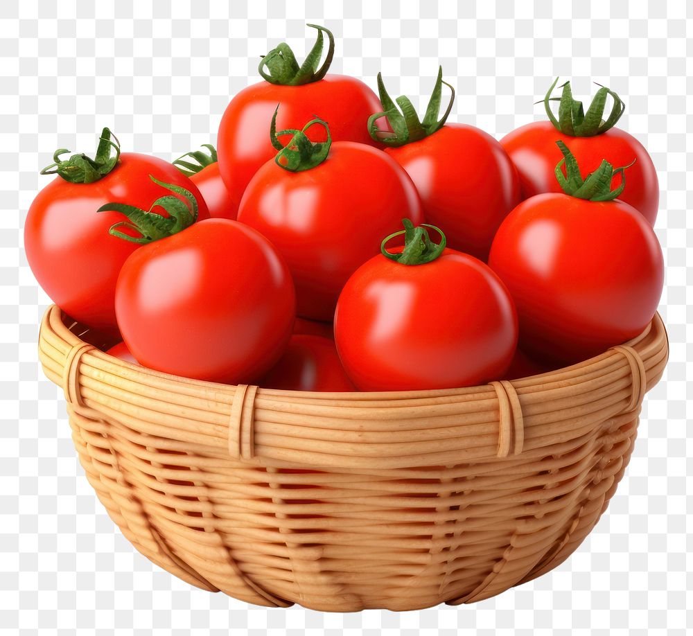 PNG Tomato basket vegetable plant. 