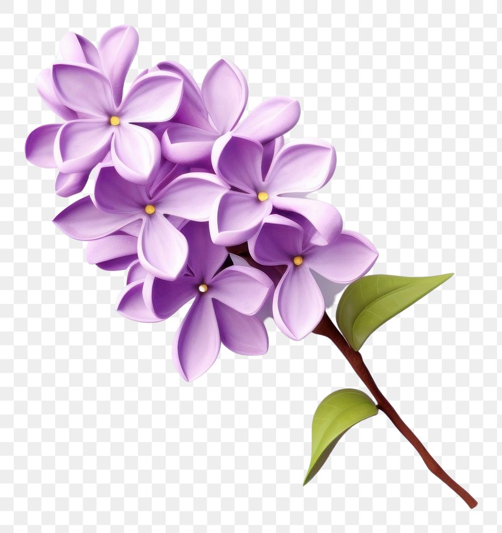 PNG Flower lilac plant transparent background. AI generated Image by rawpixel.