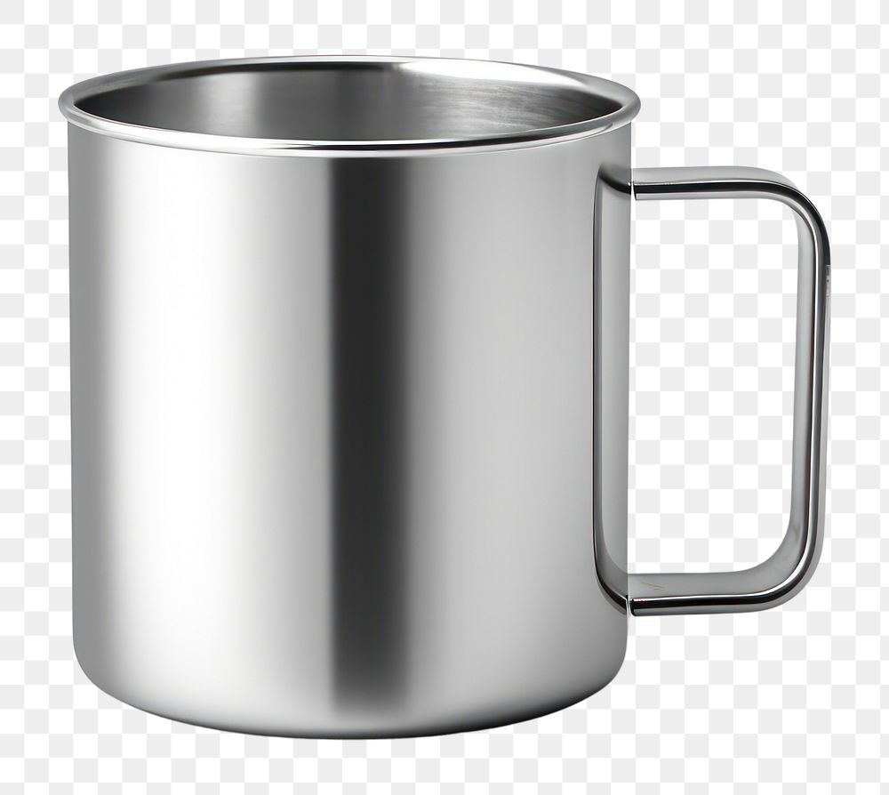 PNG Coffee cup steel glass. AI generated Image by rawpixel.