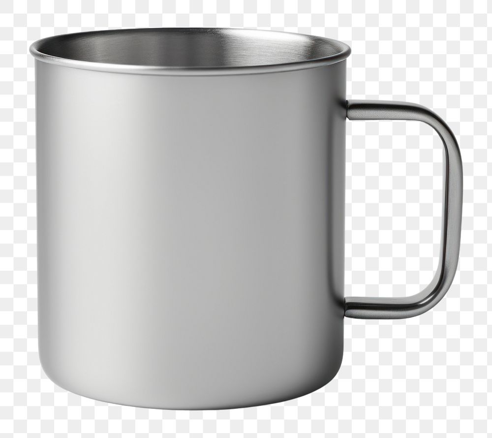 PNG Coffee cup steel glass. AI generated Image by rawpixel.
