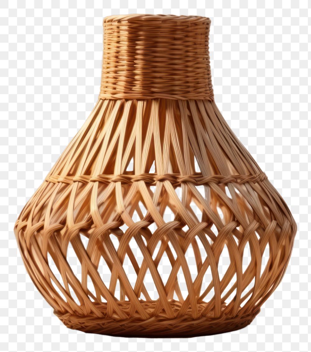 PNG Lamp wicker vase simplicity. 