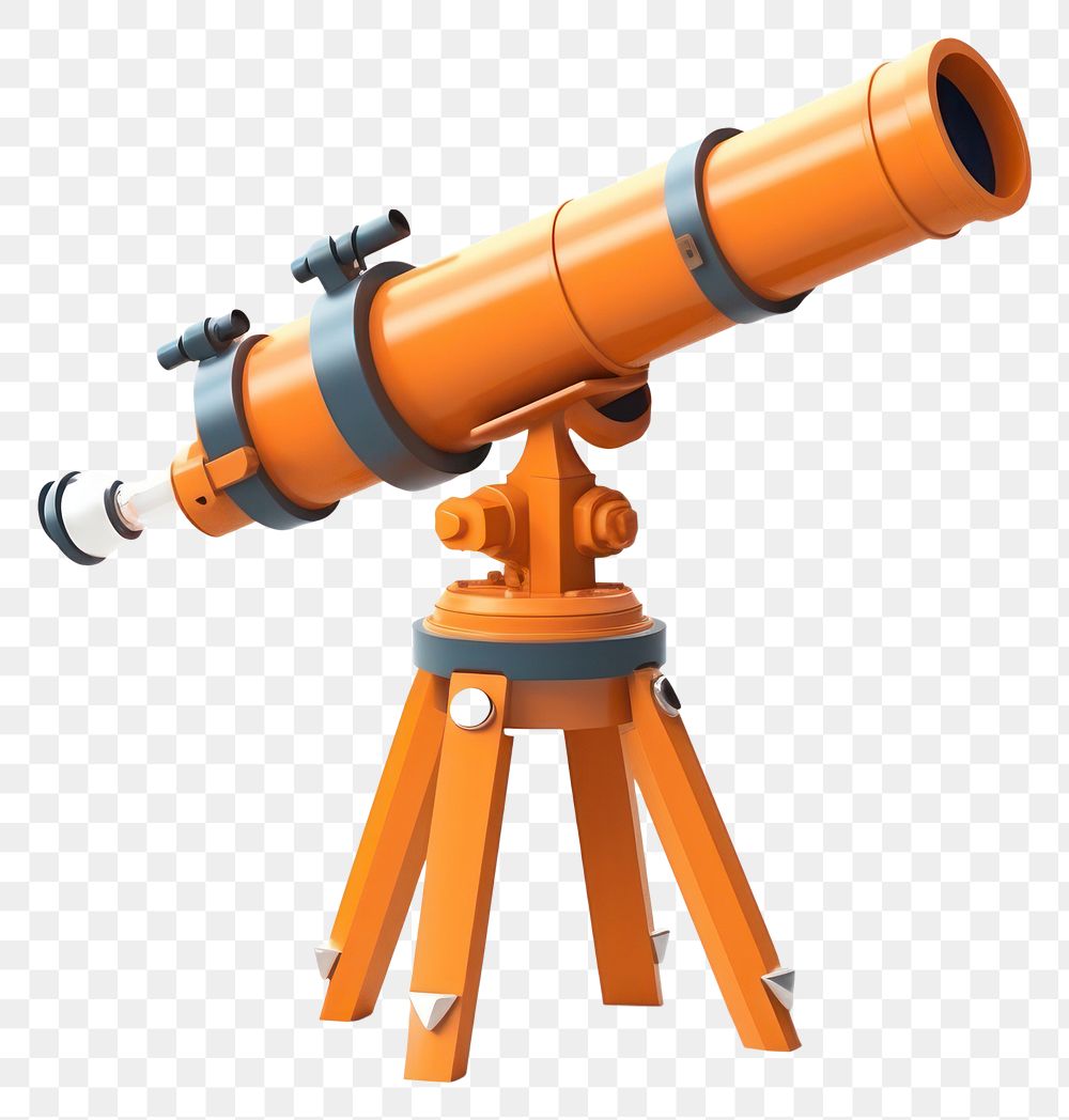 PNG Telescope science white background binoculars. AI generated Image by rawpixel.