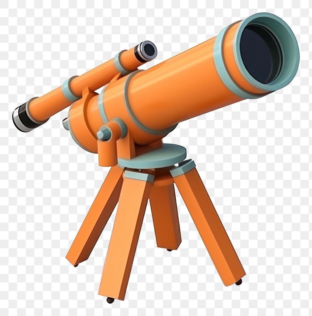 PNG Telescope science white background binoculars. AI generated Image by rawpixel.