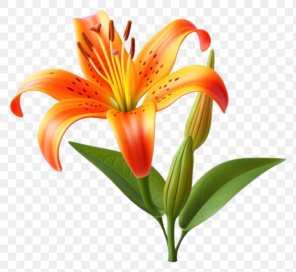 PNG Flower lily plant transparent background. AI generated Image by rawpixel.