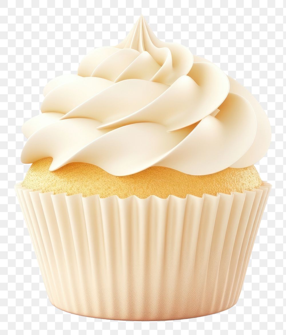 PNG Cupcake dessert vanilla cream. AI generated Image by rawpixel.