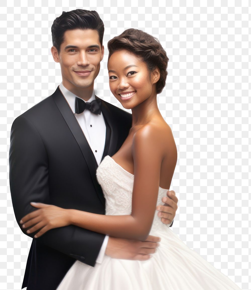 PNG Wedding portrait fashion tuxedo. AI generated Image by rawpixel.