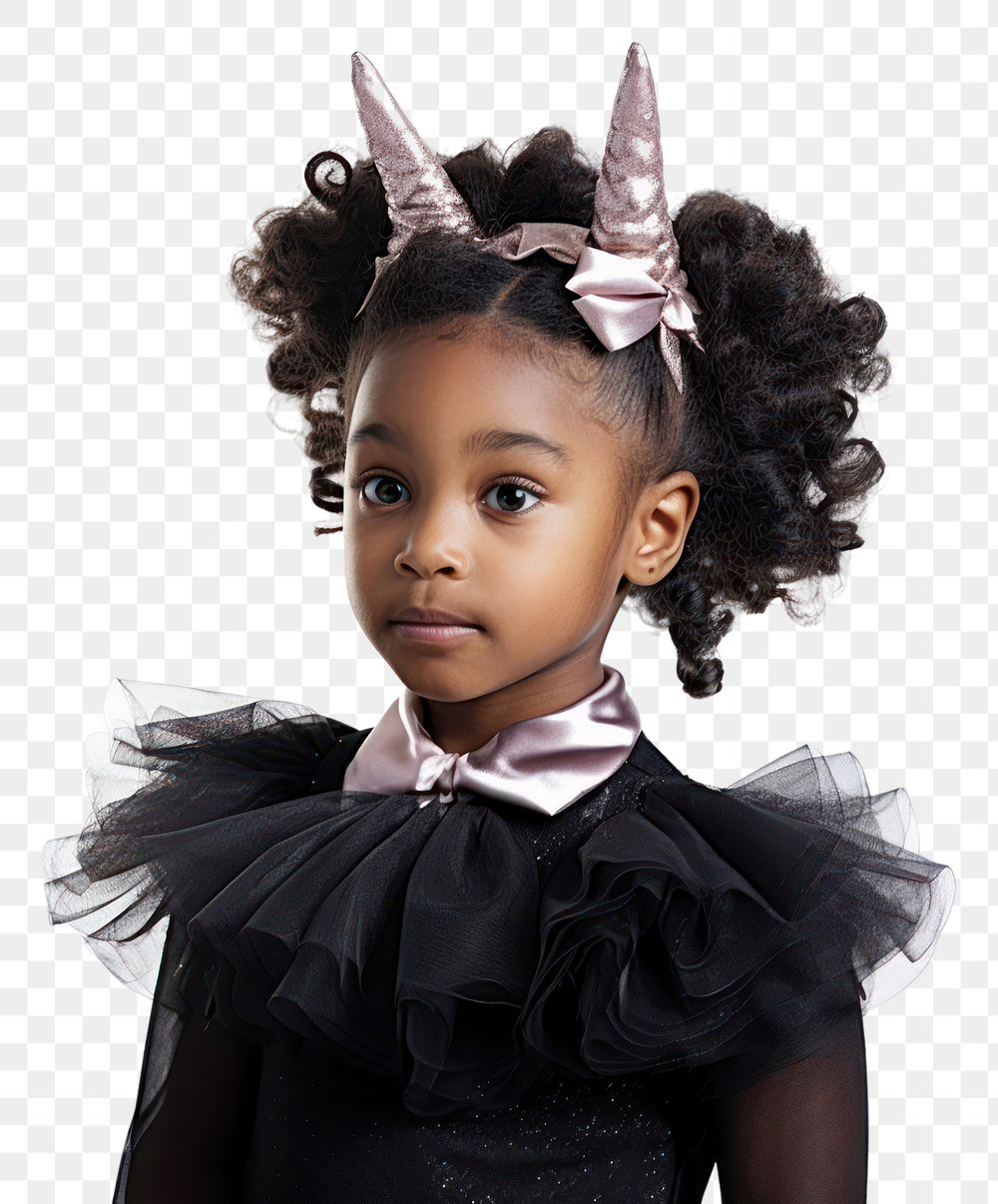 PNG Portrait costume child black. AI generated Image by rawpixel.