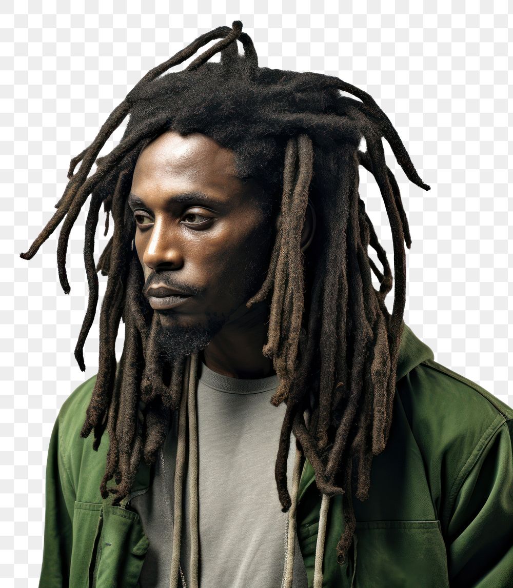 PNG Dreadlocks portrait photo hair. AI generated Image by rawpixel.