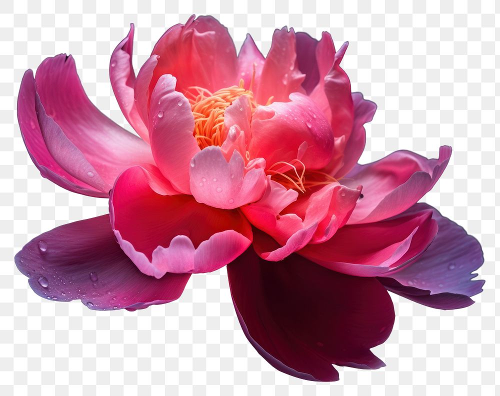 PNG  Blossom flower dahlia petal. AI generated Image by rawpixel.