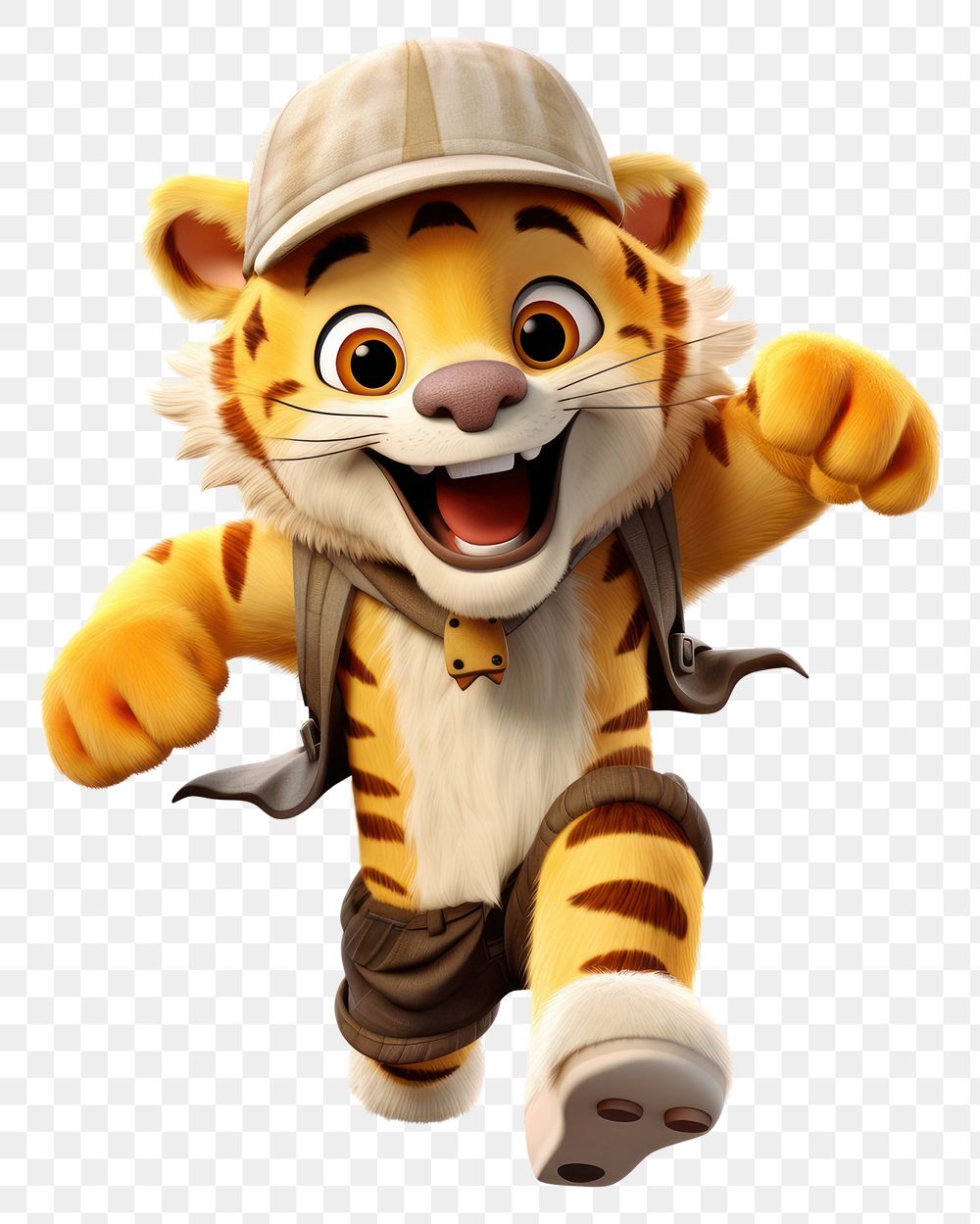 PNG Cartoon tiger toy  