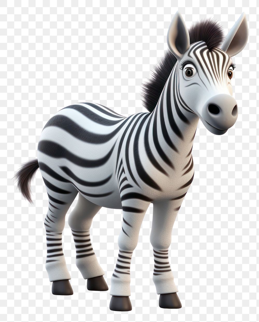 PNG Zebra wildlife cartoon mammal. AI generated Image by rawpixel.