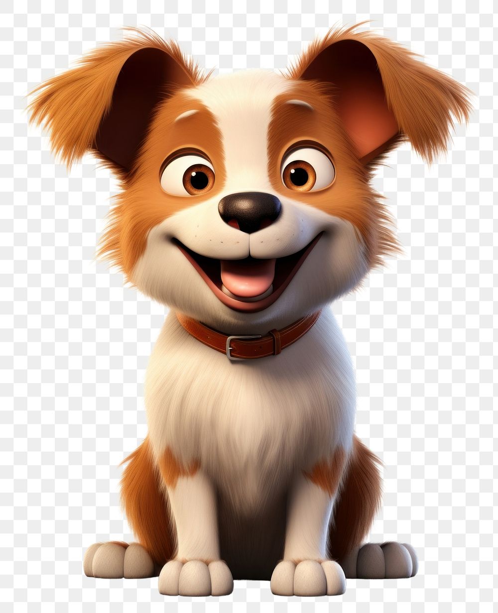 PNG Dog cartoon mammal animal. AI generated Image by rawpixel.