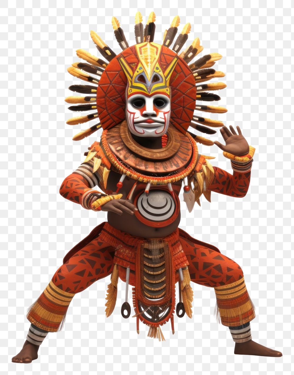 PNG Tradition costume mask representation. AI generated Image by rawpixel.