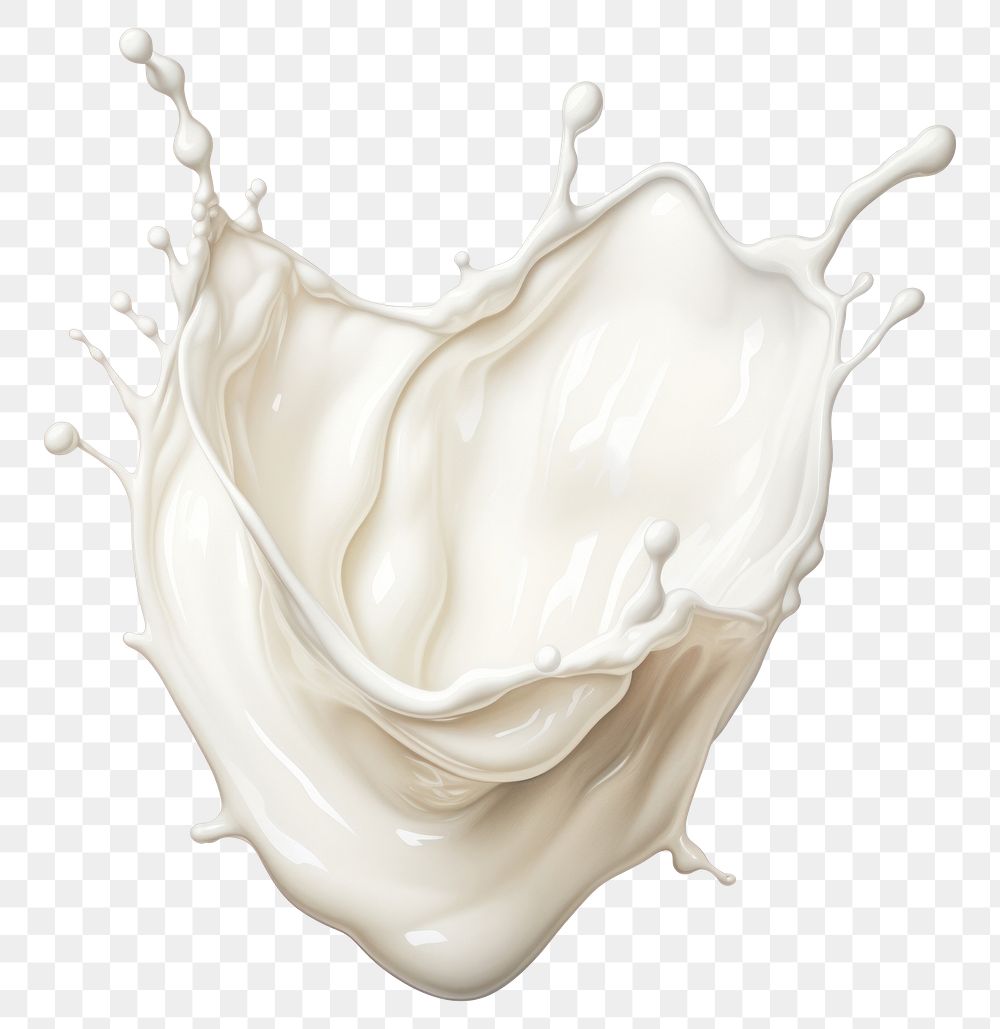 PNG Milk white splashing abstract