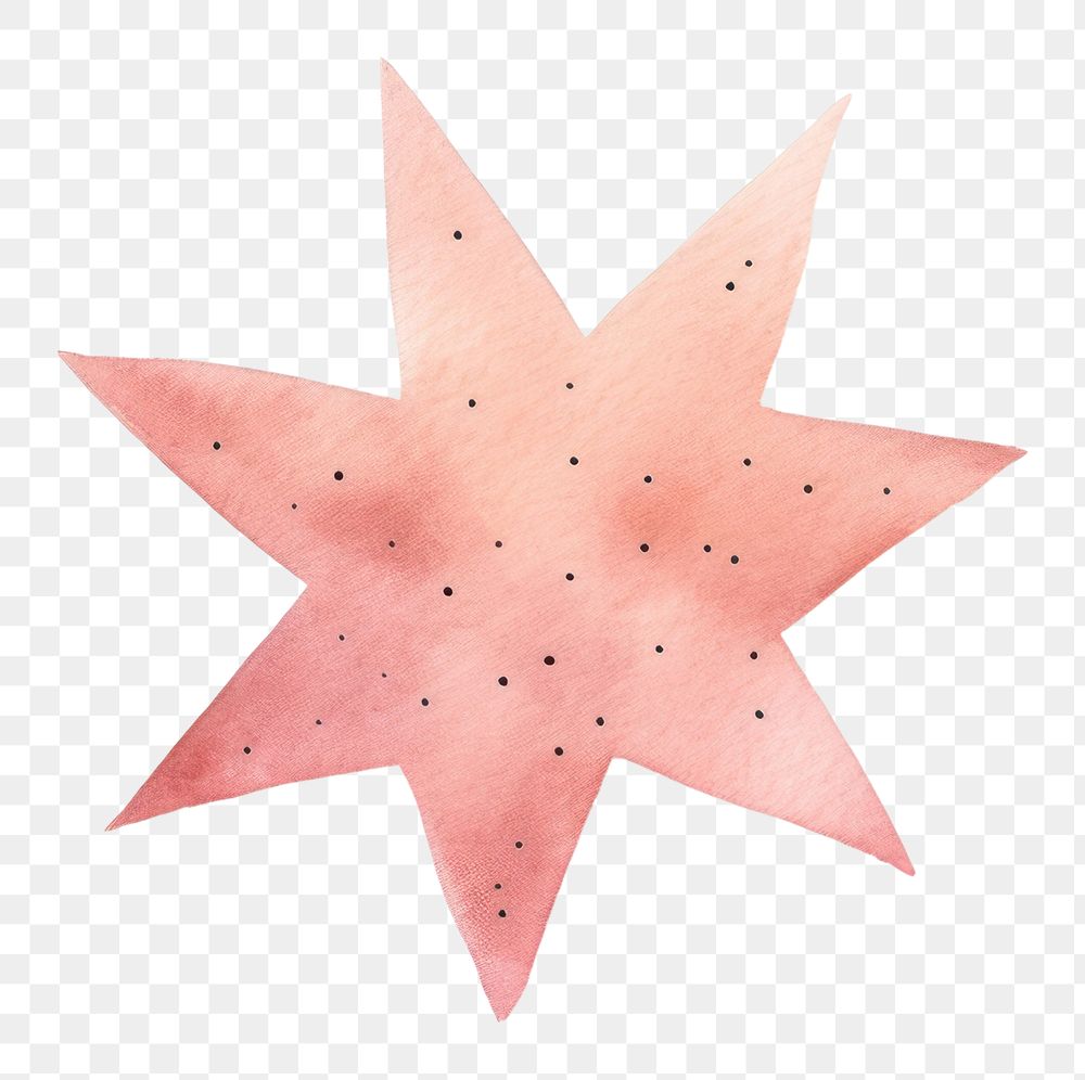 PNG Paper star white background celebration. 