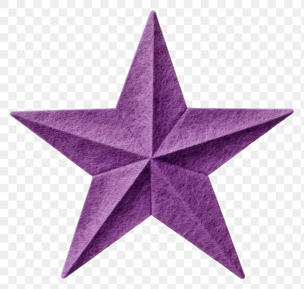 PNG Paper purple star  