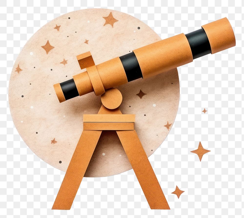 PNG Telescope white background astronomy cosmetics. AI generated Image by rawpixel.