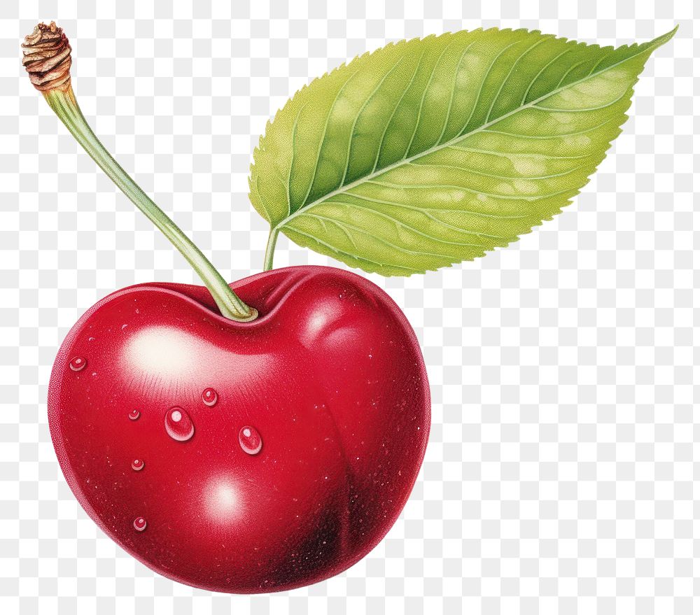 PNG Cherry apple fruit plant transparent background