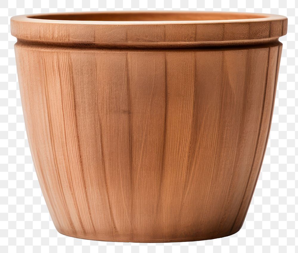 PNG Flowerpot pottery wood transparent background. AI generated Image by rawpixel.