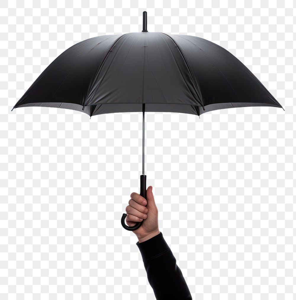 PNG Umbrella person hand transparent background. AI generated Image by rawpixel.