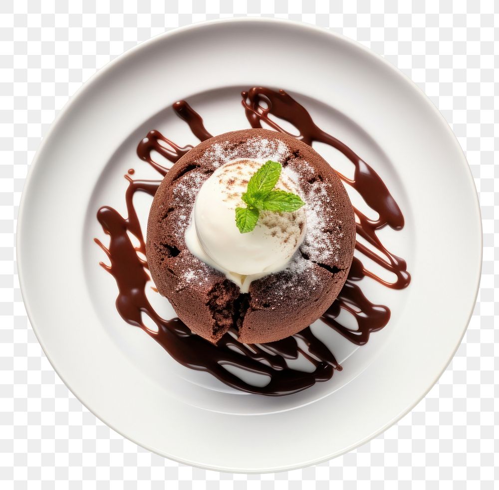 PNG Dessert cream food sachertorte. AI generated Image by rawpixel.