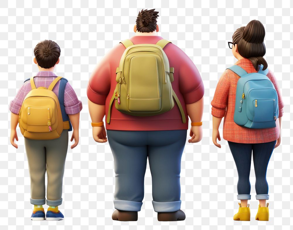 PNG Backpack walking family adult. AI generated Image by rawpixel.