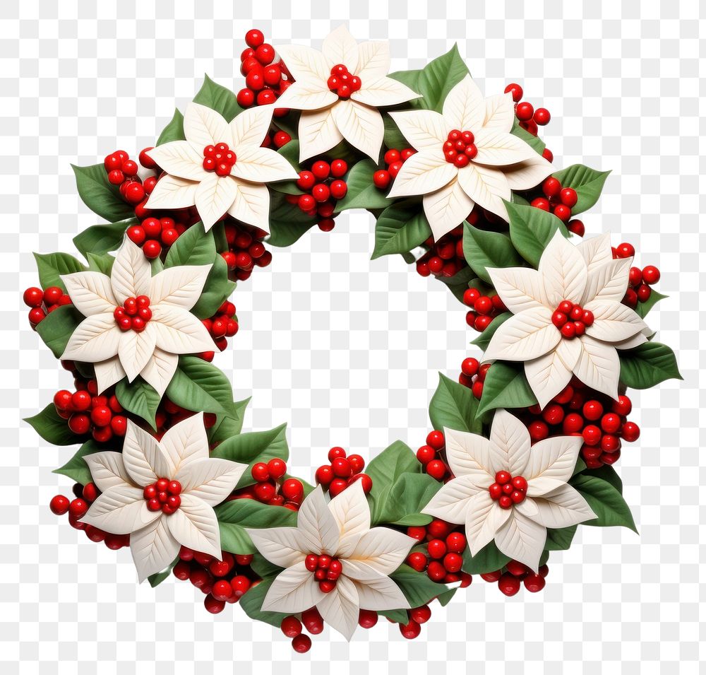 PNG Wreath celebration decoration freshness. AI generated Image by rawpixel.