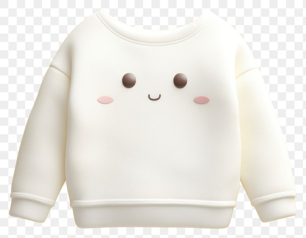 PNG Sweatshirt sweater cute anthropomorphic. AI generated Image by rawpixel.