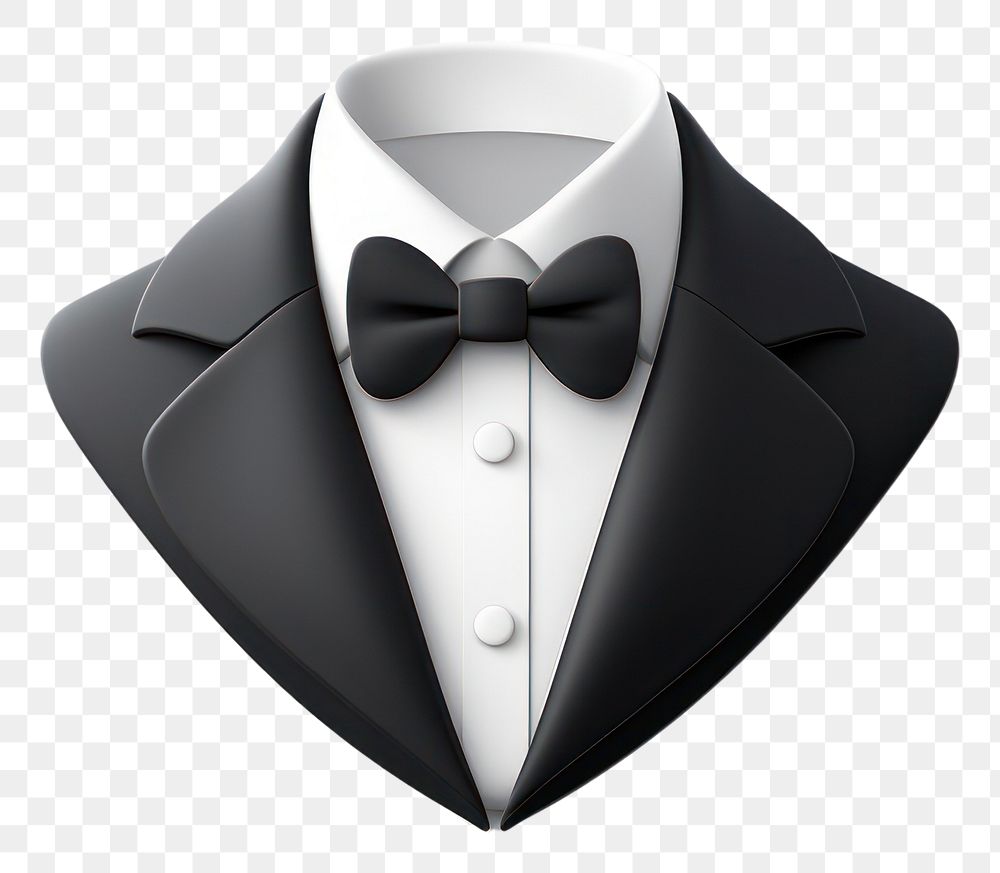 PNG Tuxedo tie transparent background accessories. AI generated Image by rawpixel.