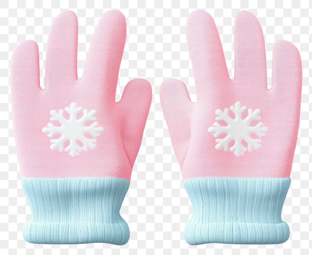 PNG Glove transparent background snowflake clothing. AI generated Image by rawpixel.
